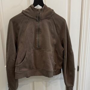 Lululemon Athletica Taupe Half-Zip Hoodie